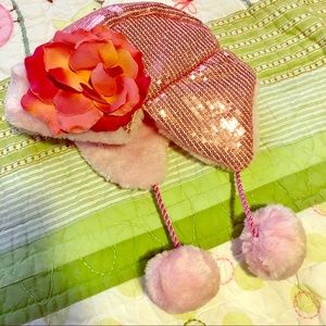 Beautiful Pink sequin Baby Hat